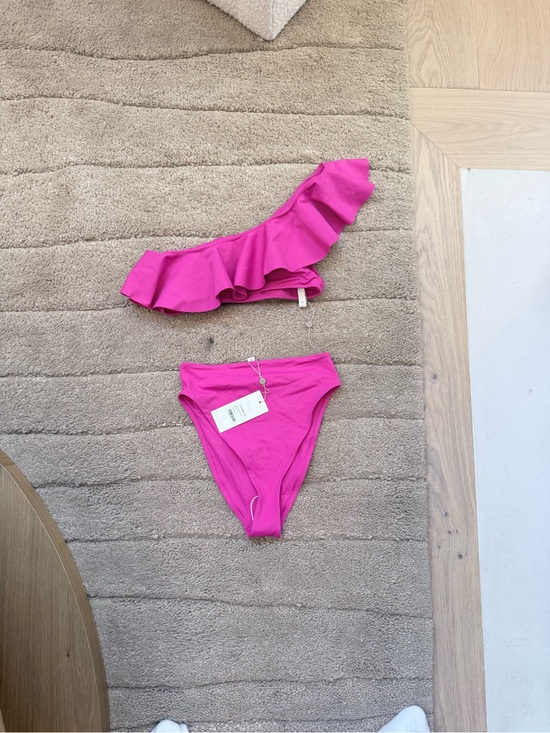 Cleobella Other - Brand New Cleobella One-Shoulder Bikini Set in Hot Pink
